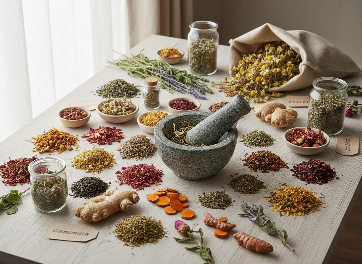 Erbe officinali e tisane
